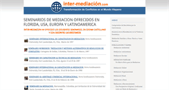 Desktop Screenshot of inter-mediacion.com